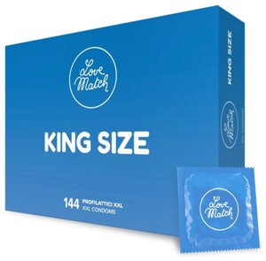 Презервативи збільшеного розміру Love Match King Szie XXL 144 шт
