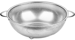 Друшляк BaoPing 25см сталевий з плоским дном DP38378 Dynasty