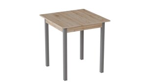 Стіл кухонний Ferrum-decor Дієго 75x90x90 Білий ДСП Дуб Сан-Марино 16мм (DIE0023)