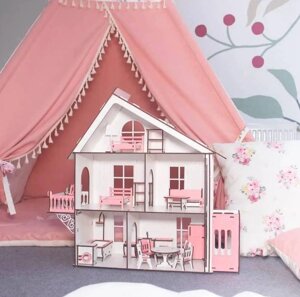 Ляльковий будиночок на 5 кімнат 46.5х37.4 см Toy Options PH218613