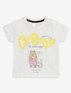 Футболка для дівчинки 68 білий Difa ЦБ-00217691