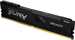 Оперативна пам'ять Kingston Fury DDR4-3200 16384MB PC4-25600 Beast Black (KF432C16BB/16)