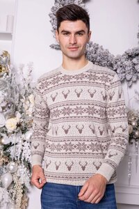 Светр чоловічий бежевий 161R706 Ager L