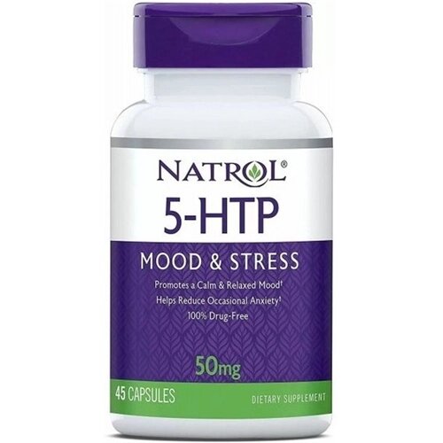 Триптофан Natrol 5-hTP 50 mg 45 Caps - гарантія