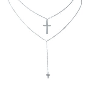 Серебряное колье SilverBreeze без камней (2022138) 400-430 мм