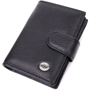 Візитниця із натуральної шкіри ST Leather 22469 Чорний