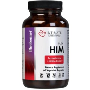 Тестостероновий комплекс Bluebonnet Nutrition Intimate Essentials For Him Testosterone & Libido Boost 60 Veg Caps