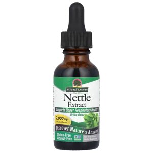 Комплекс для здоров'я передміхурової залози Nature's Answer Nettle Extract 2000 mg Alcohol-Free 30 ml 15 servings