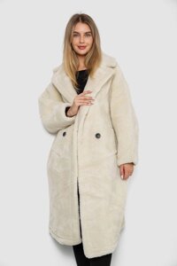 Жіноча шубка AGER L Молочний 244R2024 (113215_825521)