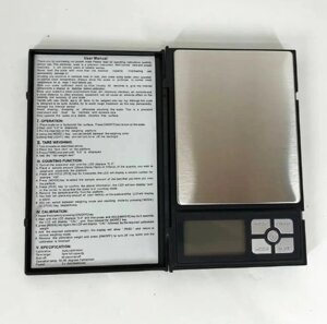 Портативні ювелірні ваги Notebook Series 0.01-500 г Чорний (2104618655)