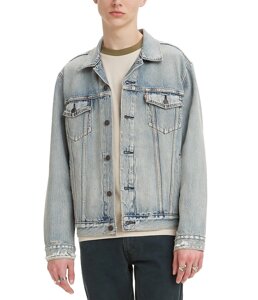 Куртка чоловіча Levi's Men's Light Destructed Trucker Jacket L Блакитний (723340631)
