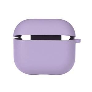 Чохол із мікрофіброю Silicone Case Airpods 3 Elegant purple