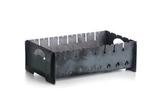 Мангал розбірної СИЛА - Кемпінг товщина 2 мм на 6 шампурів з чохлом і рукавичками підлоговий