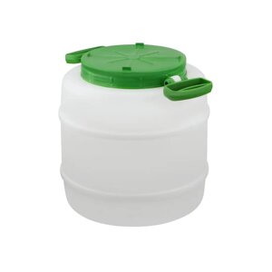 Бочка пластикова харчова Горизонт 25 л Білий (01061)