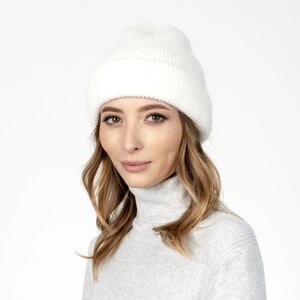 Шапка біні LuckyLOOK МАРІЯ One Size Білий (582-408)