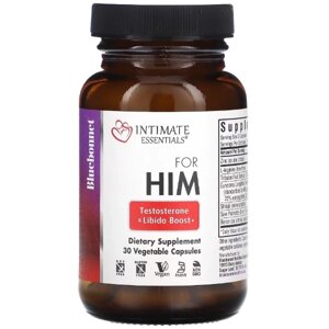 Тестостероновий комплекс Bluebonnet Nutrition Intimate Essentials For Him Testosterone & Libido Boost 30 Veg Caps