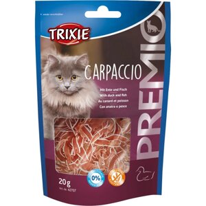 Ласощі для кішок Trixie Premio Carpaccio з качкою та рибою 20 г (42707)