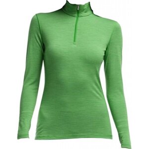 Кофта Icebreaker BF 200 Oasis LS Half Zip Stripe WMN Green L (1052-101 504 301 L)