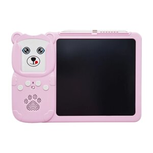 Планшет для малювання LCD Writing Tablet + озвучена абетка Монтессорі Bambi Y5-2AB 255 карт Рожевий