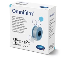 Пластир фіксує із прозорої плівки Paul Hartmann Omnifilm 1,25 см х 9,2 м