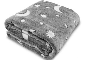 Плед зірки, що світиться OPT-TOP Blanket день/ніч 120х150 см Grey (1756375703)