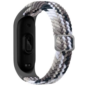 Плетений ремінець Elastic Adjustment Xiaomi Mi Band 7/6/5/4/3 Colorful Grey