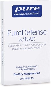 Підтримка імунітету і здоров'я дихальних шляхів PureDefense with NAC Pure Encapsulations 20 капсул