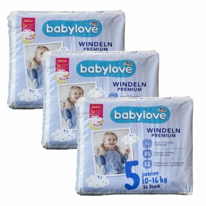 Підгузки Babylove Premium 5 Junior (10-16 кг) 108 шт