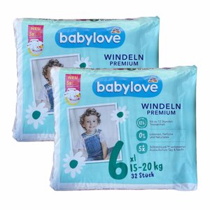 Підгузки Babylove Premium 6 XXL (15-20 кг ) 64 шт