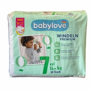 Підгузки Babylove Premium 7 XXL (16+кг) 30 шт