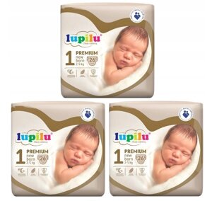 Підгузки Lupilu Premium New born Розмір 1 Вага 2-5 кг 78 шт (3 упаковки)