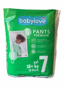 Підгузки-трусики Babylove Premium 7 XXL (18+ кг) 18 шт