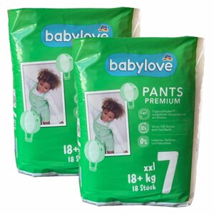 Підгузки-трусики Babylove Premium 7 XXL (18+ кг) 36 шт