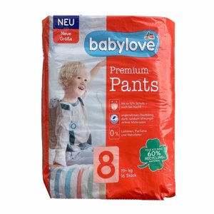 Підгузки-трусики Babylove Premium 8 19+ кг 16 шт