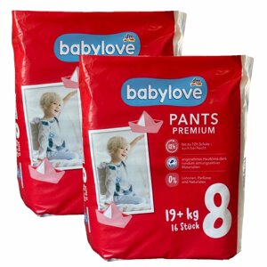 Підгузки-трусики Babylove Premium 8 (19+ кг) 32 шт