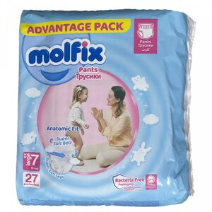 Підгузки-трусики Molfix 7 XX large 19+ кг 27 шт