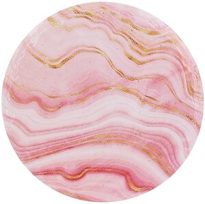 Керамічна підставка для гарячого посуду Golden Pink Marble d=16см DP219192 BonaDi