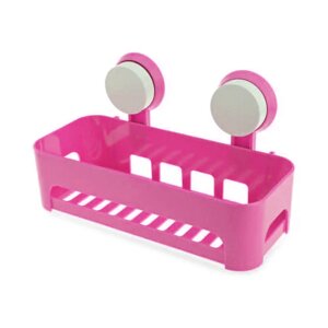 Полку на присосках прямокутна Aquavita Bathroom Shelves Pink (10081 -hbr)