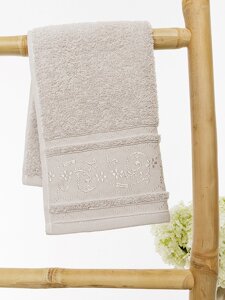 Рушник махровий 30*50 cestepe BERIL сірий LUX cotton цб-00220993