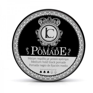 Помада ( чорна ) для стайлінгу волосся Lavish Care Black Pomade Medium hold black pomade 100 мл