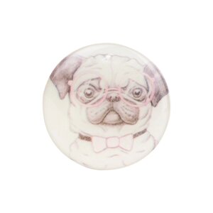 Попсокет тримач-підставка для смартфона ANCHOR PopSocket Circle Pug 13 Білий