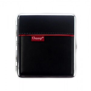 Портсигар на 20 сигарет Champ Cigarette Case Чорний (40590130ST)