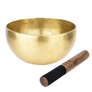 Співоча чаша Тибетська Singing bowl Ручна холодна кування 20,5/20,5/9,5 см Бронза матова (27402)