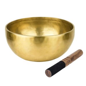 Співоча чаша Тибетська Singing bowl Ручна холодна кування 23,3/23,3/10,6 см Бронза матова (27405)