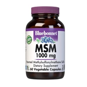 Препарат для суглобів і зв'язок Bluebonnet Nutrition MSM 1000 mg 60 Veg Caps