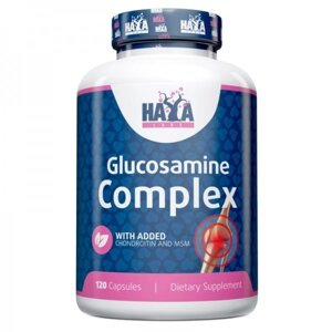 Препарат для суглобів і зв'язок Haya Labs Glucosamine Chondroitin & MSM Complex 120 Caps