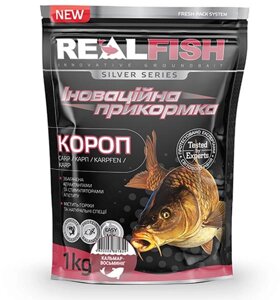 Прикормка Real Fish Короп Кальмар-осьминог 1кг RF-905