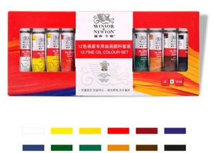 Професійний набір олійної фарби Winsor & Newton 12 кольорів (WN-O934/12)