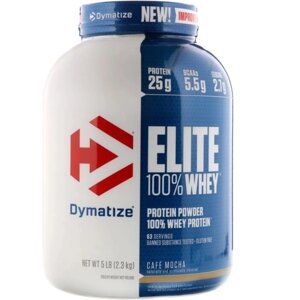 Протеїн Dymatize Elite 100% Whey Protein 2300 g /70 servings/ Cafe Mocha