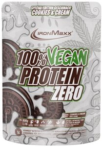 Протеїн IronMaxx 100% Vegan Protein Zero 500 g /16 servings/ Cookies Cream